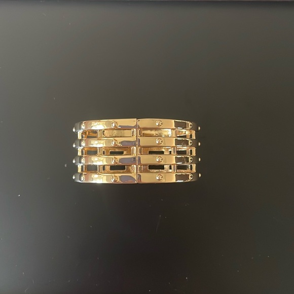 18K Gold Plated Cuff Bracelet- Women - Picture 1 of 7